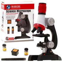 Microscópio Infantil óptico 100x 1200x Brinquedo Educacional Laboratorio - Express