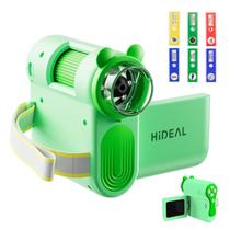 Microscopio IPS Hideal HP60 para Niños: Encendido y Apagado Automático 3 en 1 Microscopio de Mano Portátil de 2", Miniscope de Bolsillo, Kit Educativo de Ciencia, Regalos de Cumpleaños y Navidad para Niños, Visualización en PC, Verde