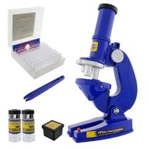Microscópio Laboratório Com Kit De Acessórios Escolares - Makeda