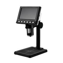 Microscópio Lupa Digital Tela LCD 4,3 Amplia 1000X Alimentação USB - Diverte