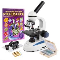 Microscópio Monocular composto sem fio AmScope M158C-PS25-WM