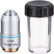 Microscópio Objetivo AmScope PA40X 40X Plan Achromatic