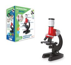 Microscópio Óptico Infantil - Vermelho - Shiny Toys