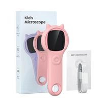 Microscópio Óptico Mini 500X Para Crianças Com Função De Foto E Vídeo Brinquedo Educacional