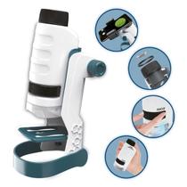 Microscópio Portátil Ampliação 60X 120X Brinquedo Dm Ciência