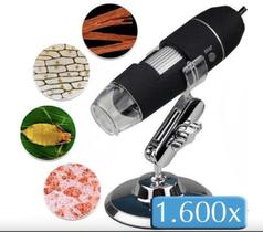 Microscópio Profissional Zoom 1600x Cam 2.0 Mp Digital Usb