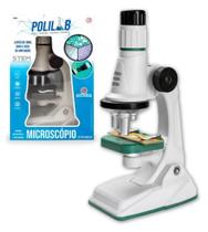 Microscópio Stem Infantil Educacional Brinquedo Polilab