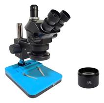 Microscopio Trinocular Estereoscópio Ks2 7050 Profissional Preto Microscopio Trinocular Estereoscópio Ks2 7050 Profissional Preto
