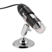 Microscópio Usb Com Luz Led Portátil Para Laboratório