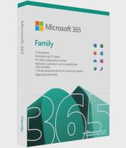Microsoft 365 Family 6GQ-00088 Até 6 dispositivos + One drive 1tb cada usuário Anual