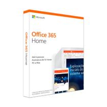 Microsoft 365 Home 2019 - Licença Anual para 6 usuários + 1 TB One Drive por usuário - 6GQ-00952 Microsoft 365 Home 2019 - Licença Anual para 6 usuários + 1 TB One Drive por usuário - 6GQ-00952