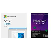 Microsoft Office Home 2024 + Kaspersky Antivirus Premium 3 Dispositivos 1 Ano,