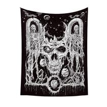 Microtecido de parede de esqueleto de tapeçaria de Halloween 150x130cm Microtecido de parede de esqueleto de tapeçaria de Halloween 150x130cm