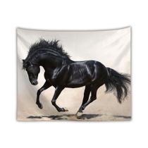 Microtecido de parede Tapeçaria Animal Horse 150x150cm para quarto Microtecido de parede Tapeçaria Animal Horse 150x150cm para quarto