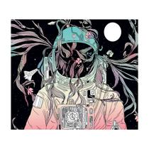 Microtecido de parede Tapeçaria Astronaut Space Room 150x130cm