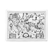 Microtecido de parede Tapeçaria World Map 150x130cm para quarto Microtecido de parede Tapeçaria World Map 150x130cm para quarto