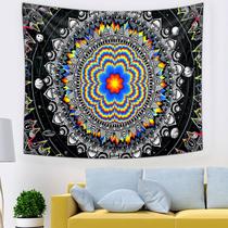 Microtecido floral de tapeçaria de parede Mandala 150x130cm Microtecido floral de tapeçaria de parede Mandala 150x130cm