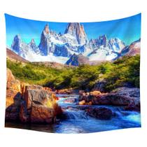 Microtecido Tapestry Creek Snow Mountain Snow 150cm