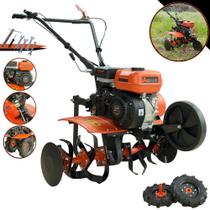 Microtrator Descompactador À Gasolina Anmax MT170G 208cc 7HP Motor 4T Completo Profissional e Robusto Com Câmbio de 3 Marchas, 24 Lâminas Cultivadoras Ideal Para Remexer e Afofar Solo