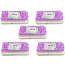 Microtubo 0,5 Edta K2 Tubo Edta De Coleta Kit Com 250 unidades Roxo