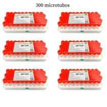 Microtubo Ativador De Coleta 0.5ml Tubo Vermelho Com 300 Unidades