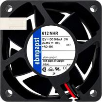 Microventilador 612 NHR 12V 066mA 2W 2 Fios 2P 60X60X25MM B1