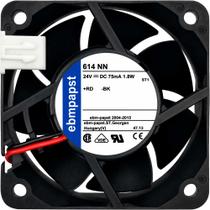 Microventilador 614 NN 24V 75mA 1.8W 2 Fios 2P 60X60X25MM A1