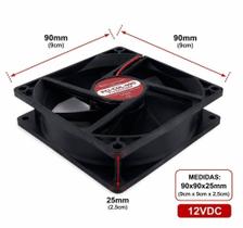Microventilador 90x90x25mm - 12v - ventoinha - Microventilador 90x90x25mm - 12v - ventoinha -