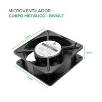 Microventilador Cooler Ventoinha 120x120x38 110/220 bivolt