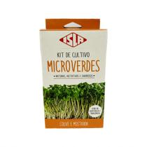 Microverdes de Couve e Mostarda Sementes Microverdes de Couve e Mostarda Sementes
