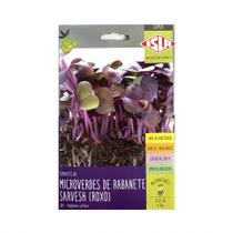 Microverdes de Rabanete Sarvesh Roxo - 4.50gramas de Sementes