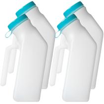 Mictório portátil MedVance Mictórios para homens de 1000 ml (pacote com 4)