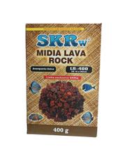 Mídia Biológica Natural Skrw Lava Rock 400g C/ Bolsa Mídia Biológica Natural Skrw Lava Rock 400g C/ Bolsa