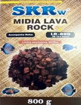 Mídia Biológica Natural Skrw Lava Rock 800g C/ Bolsa