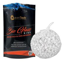 Midia Biologica Ocean Tech Bio Glass 1L Sinterizado Aquario