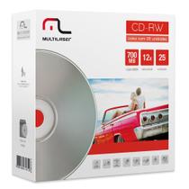 Mídia CD-RW com 25 Unidades 700MB CD053 - Multilaser - Multilaser