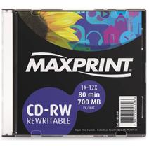 Mídia cd-rw (regravável) caixa - maxprint