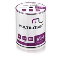 Mídia DVD'R Gravável 16X 4.7Gb Multilaser Dv037 - 100 Un
