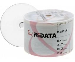 Mídia Dvd-R Ridata 4.7Gb Printable Original - Pino Com 50