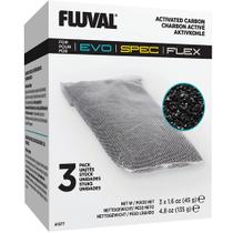 Mídia Filtrante de Carvão Ativado Fluval para Aquário - Kit com 3 Unidades