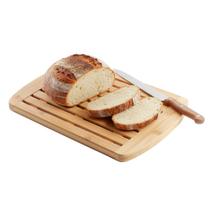 Migalheira Tábua para Cortar Pão de Bambu Madeira Bandeja Porta Migalhas 36x24cm Haüskraft