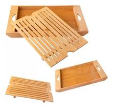 Migalheira Tábua Para Corte De Pães E Bolos Bandeja Bambu