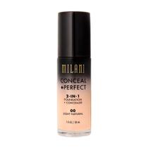 Milani Conceal + Perfect 2 em 1 Light Natural 00 - Base Líquida 30ml