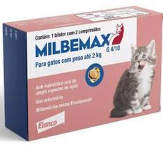 Milbemax Antiparasitario Para Gatos Até 2kg C/2 Cpr - Elanco