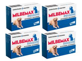 Milbemax Cães De 5kg A 25kg - 2 Comprimidos - 4 Unidades - ELANCO