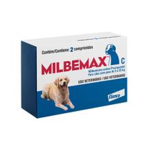 Milbemax Vermífugo para Cães de 5 à 25kg com 2 Comprimidos