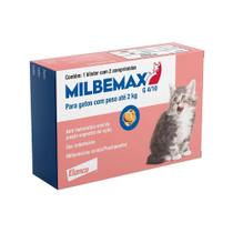 Milbemax Vermífugo Para Gatos de Até 2,5kg 10 mg