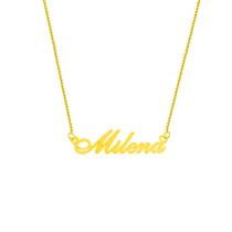 Milena colar de nome folheado a ouro 18k Milena colar de nome folheado a ouro 18k