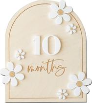 Milestone Signs OENIZI Daisy 3D Baby Monthly Wood Discs Milestone Signs OENIZI Daisy 3D Baby Monthly Wood Discs
