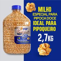 Milho especial pipoca doce pipoqueiro embalagem de 2,7kg galão